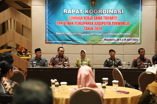 Rapat Koordinasi Lembaga Kerja Sama Tripartit Dan Dewan Pengupahan Kabupaten Purworejo