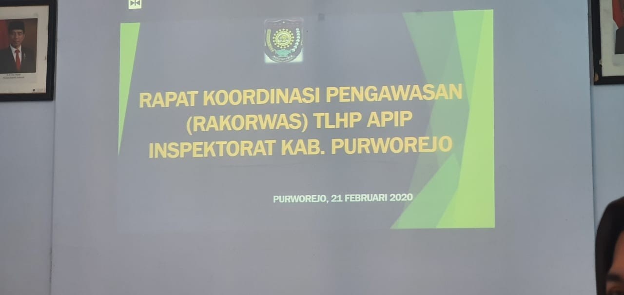 Rapat Koordinasi Pengawasan (RAKORWAS) TL LHP APIP Inspektorat Kab Purworejo