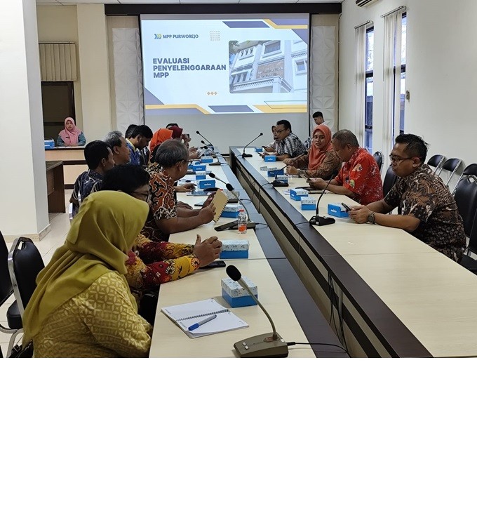 RAPAT EVALUASI PENYELENGGARAAN MPP KABUPATEN PURWOREJO