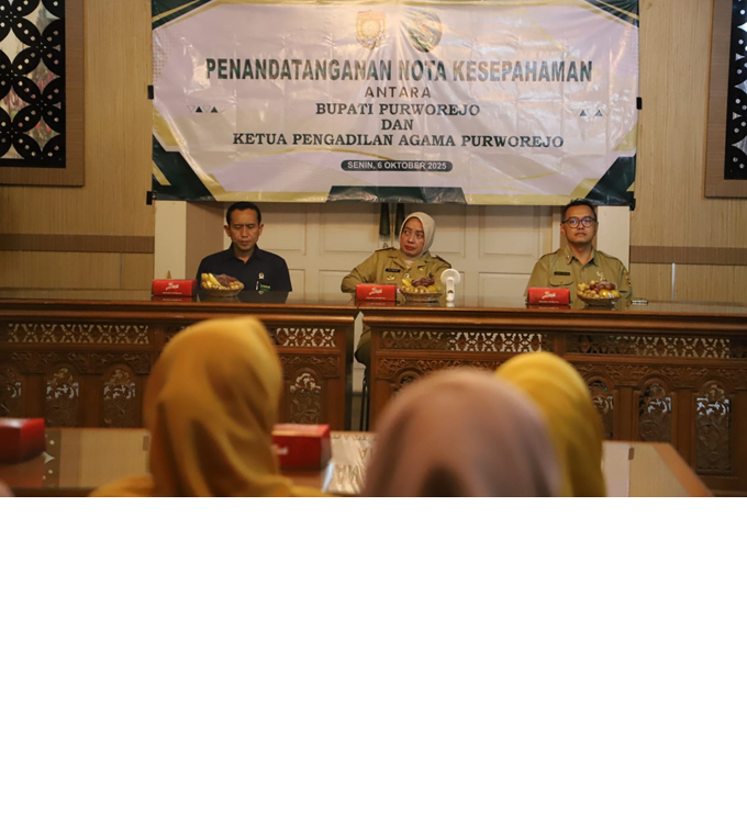 Perkuat Sinergitas Pelayanan Publik Bagi Masyarakat, Pemkab Purworejo Jalin Kerja Sama Dengan Pengadilan Agama Purworejo