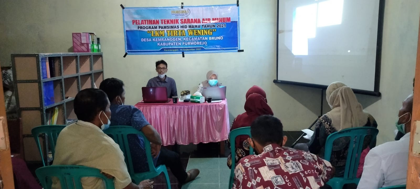 Pelatihan Teknis dan Administrasi Program PAMSIMAS HID MAMA TA 2021 