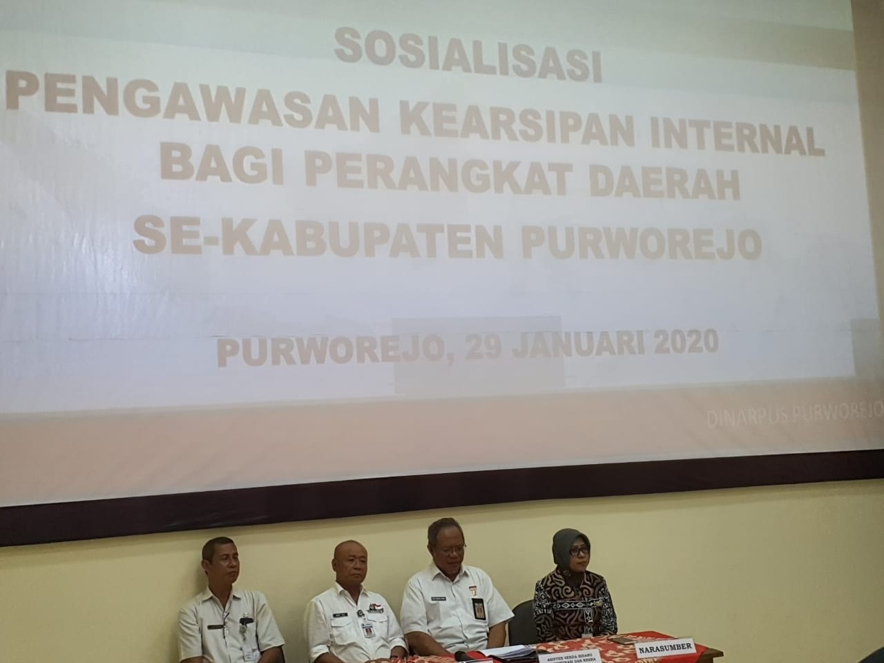 Sosialisasi Pengawasan Kearsipan Internal