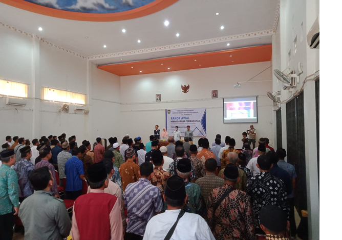 Acara Rapat Koordinasi Awal Hibah Sarana Peribadatan pada hari Rabu tanggal 01 Februari 2023