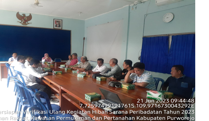 Rapat Koordinasi Persiapan Verifikasi Ulang Kegiatan Hibah Sarana Peribadatan Tahun 2023 