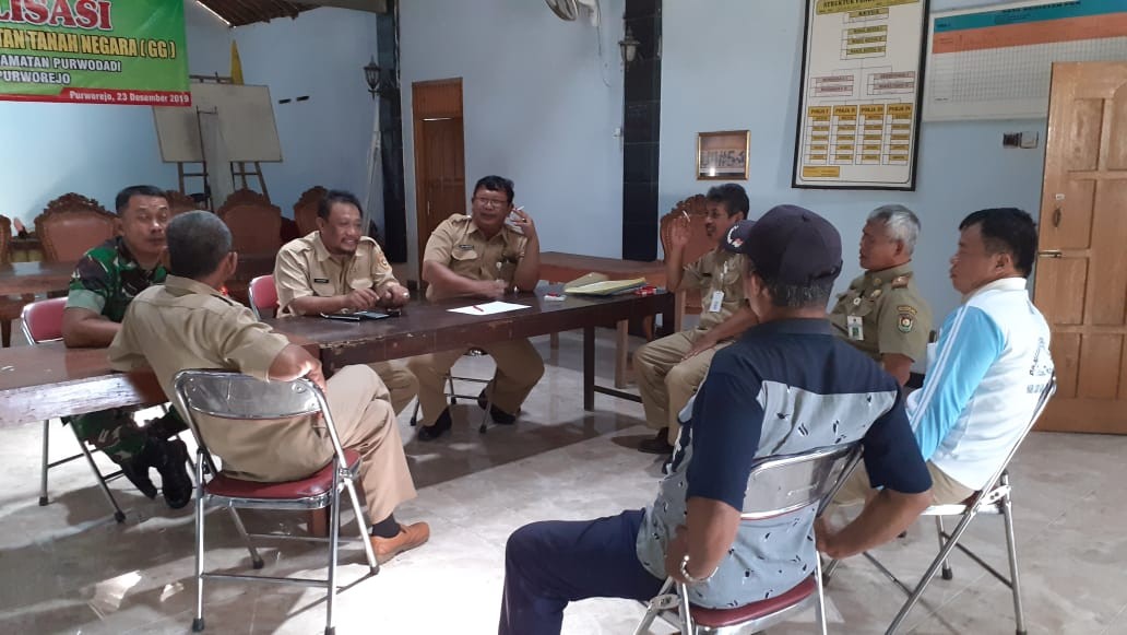 RAPAT KOORDINASI PEMASANGAN PATOK  BATAS TANAH 