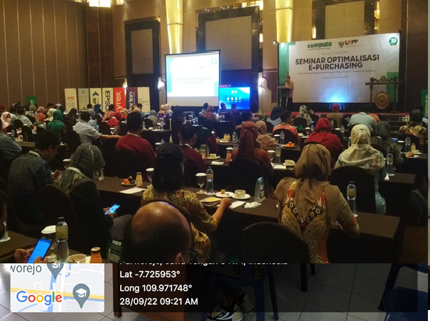 Mengikuti Seminar Optimalisasi E - Purchasing 